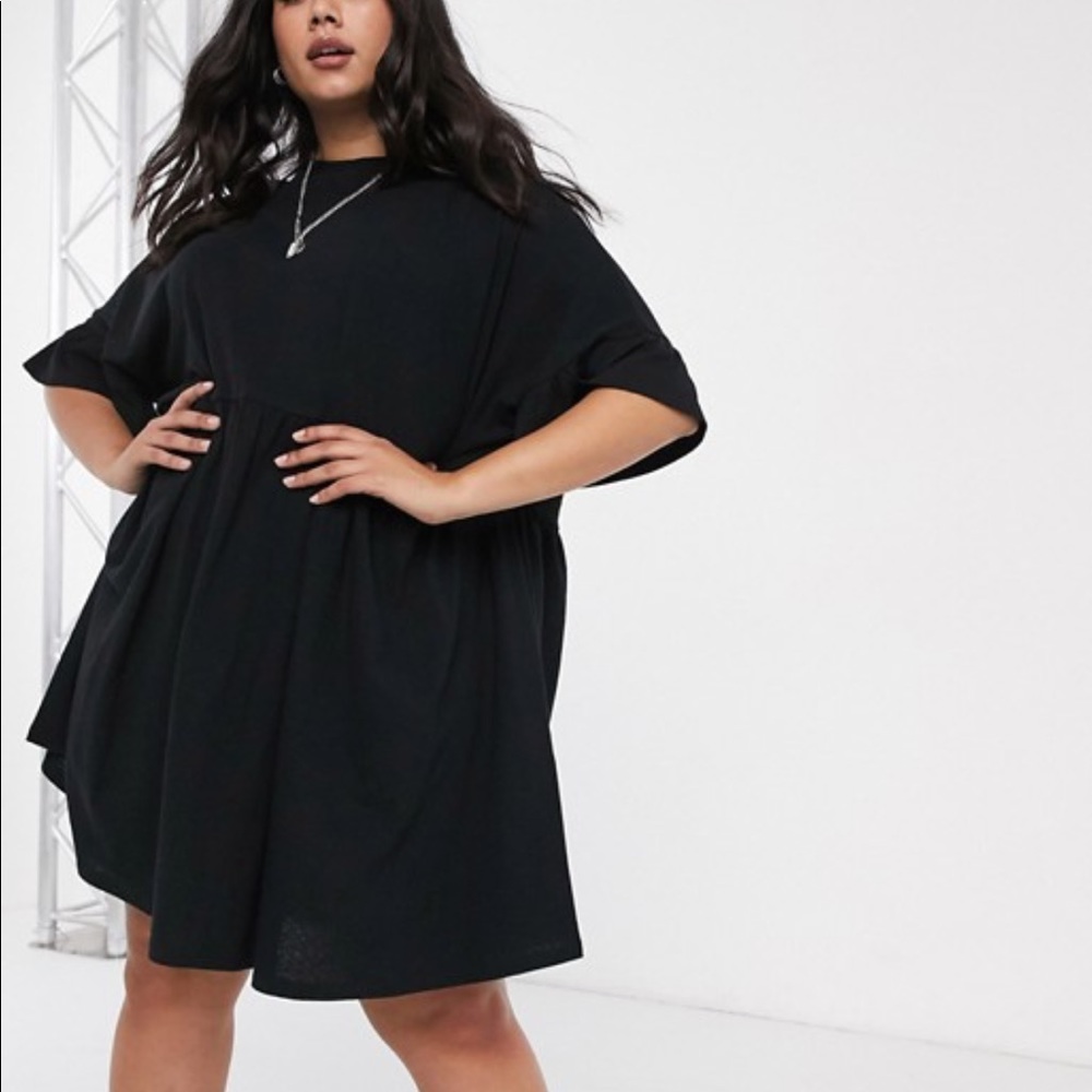 ASOS frill sleeve smock dress